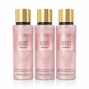 Victoria’s Secret Velvet Petals Shimmer Fragrance Mist 250 mL Lot of 3